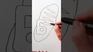 Рисуем БАТОН / АЛФАВИТ буква Б / Нарисуй Ка / Shorts