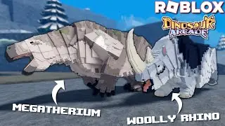 Woolly Rhino And Megatherium! (Era Expansion Update) | ROBLOX Dinosaur Arcade