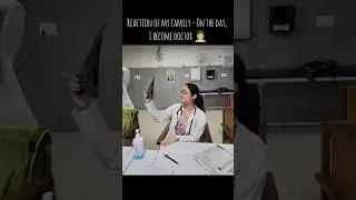 Reaction Of My Family : On The Day, I become Doctor 👩‍⚕️❤️
