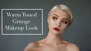 Warm Toned Grunge Makeup Look
