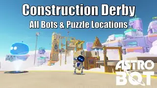 Astro Bot Construction Derby Bots & Puzzle Locations (Astro Bot All Puzzle & Bots Creamy Canyon)