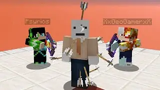 Bowing My Friends in Minecraft