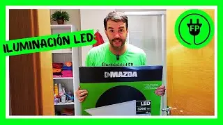 Iluminación LED en vivienda: instalación de panel LED en cuarto de baño