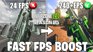 How To Fix STUTTERS, FPS Drops & Boost FPS In Warzone 2.0 Season 5! (2023)