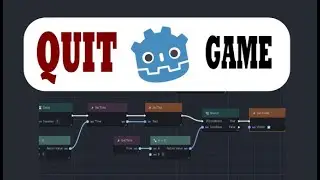 Making a Quit Button in Godot 4.4 - Visual Scripting
