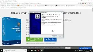 Installing Stellar Phoenix SQL Database Repair