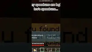 bro's speedruns...💀 #minecraft #speedrun