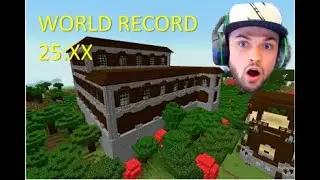 I GOT THE WORLD RECORD IN MINECRAFT (25 Seconds)
