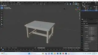 How to Model table in blender