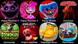 Zoochosis Mobile,Poppy Playtime Chapter 4,Poppy Playtime 3,Zoonomaly,Dagedago Barry'S Roblox Mobile