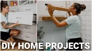 DIY NEW HOUSE PROJECTS | DIY FLOATING SHELVES & DECOR | SMALL HOME IMPROVEMENT & DECORATING IDEAS
