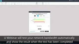 How to test the network, webcam, and microphone before a live broadcast | U Webinar Tutorial