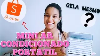 COMPREI MINI AR CONDICIONADO DA SHOPEE + UMIDIFICADOR DE AR #resenha