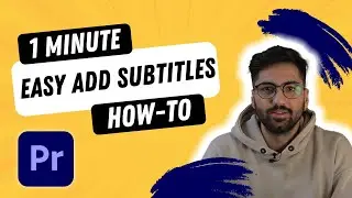 Create Subtitles in Seconds with Premiere Pro