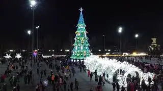 Самая красивая елка Украины | The most beautiful Christmas tree in Ukraine, #drone, #MKMotion