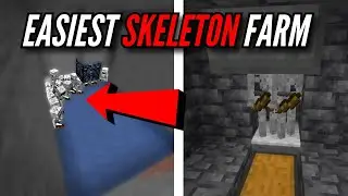 Easiest Skeleton Spawner XP Farm in Minecraft 1.21.8 | Java & Bedrock Edition