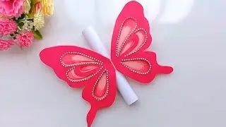 Hand Made Butterfly Card (2023) .How To Made Amazing Butterfly card . ❤️❤️❤️ #diy #cards #butterfly