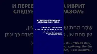 Знали ли вы о таком библейском выражении?
