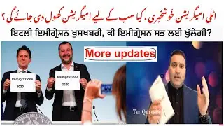 Italy Immigration 2020, Good news and some new updates, Immigrazione 2020, Tas Qureshi