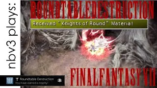 Getting the Final Fantasy VII Roundtable Destruction Trophy - PS4