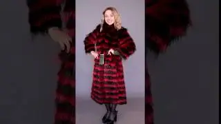 Шуба из меха чернобурки финской «Эрма»