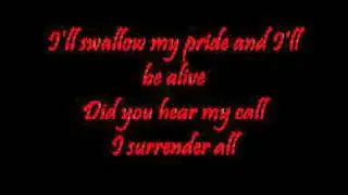 Celine Dion - I surrender (lyrics)