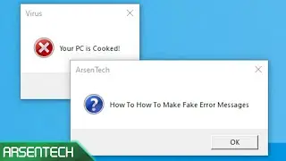 How To Make Fake Error Messages [Windows 11 / 10 / 8 / 7]