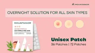 Mountainor Acne Pimple Patch - Overnight Solution with Tea Tree Oil | Safe & Certified