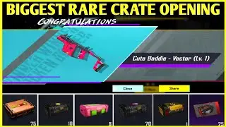 GOT FREE UPGRADE SKIN😍 | BIGGEST RARE CRATE OPENING IN PUBG MOBILE🔥