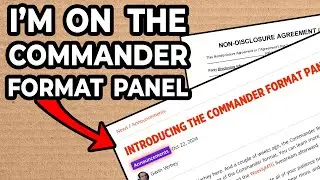 Everything you need to know about: The Commander Format Panel - NDA, Next steps, Q&A.