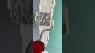 🔥 Técnica de Tratamiento de Junta de Drywall usando un Rodillo y Espátula: L'outil Parfait #shorts