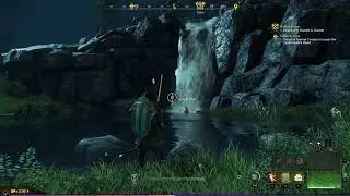 Relaxing Night Fishing In The Shadow Of A Waterfall In NEW WORLD
