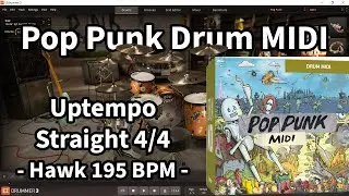 Toontrack Pop Punk Drum Midi Groove (Uptempo Straight 4/4 - Hawk)
