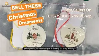 How to Design Custom Christmas Ornaments | Print on Demand Tutorial