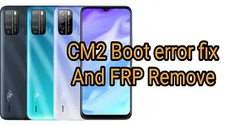 itel vision 1 pro cm2 boot error fix & Frp Unlock by Shohel Mobile Care