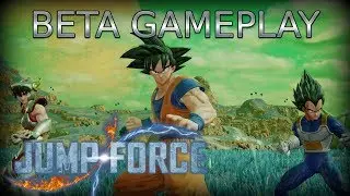 Jump Force Closed BETA Gameplay - Team Goku VS Team Naruto (Xbox One)