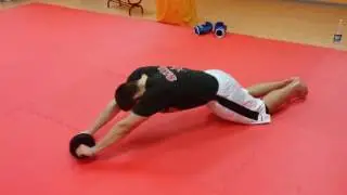 УПРАЖНЕНИЯ НА ПРЕСС С КОЛЕСОМ САМБО