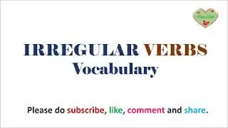 IRREGULAR VERBS