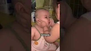 Escucha la risa mágica de su hermana