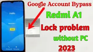 mi A1 Frp Bypass | Redmi A1 Frp unlock | Google account Reset without pc