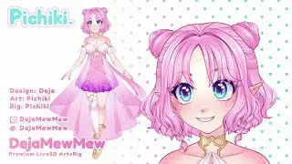 Vtuber Model Showcase | DejaMewMew | Live2D Rig