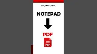 How to Convert Notepad to PDF file.| Can we make PDF in Notepad?|How to convert text file into PDF?