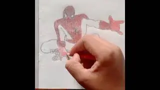 Spider man cartoon drawing #shorts #art