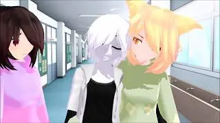 [mmd x undertale] cross!chara x nuonier love story