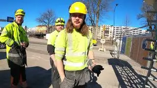Filming at Construction Site.let me in.Fuuga is our building