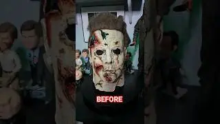 BEFORE & AFTER MICHAEL MYERS MASK REHAUL 
