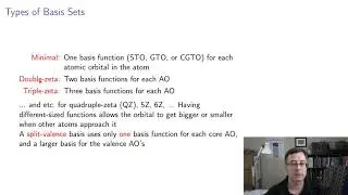 Basis Sets part 1