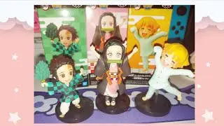 ASMR Unboxing Demon Slayer Zenitsu Tanjiro Nezuko Figures