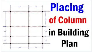 How to Place Columns in Building Plan | Column Layout Plan | RCC Column Placing in House Plan |