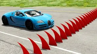 Cars vs Spikes #6 – BeamNG.Drive